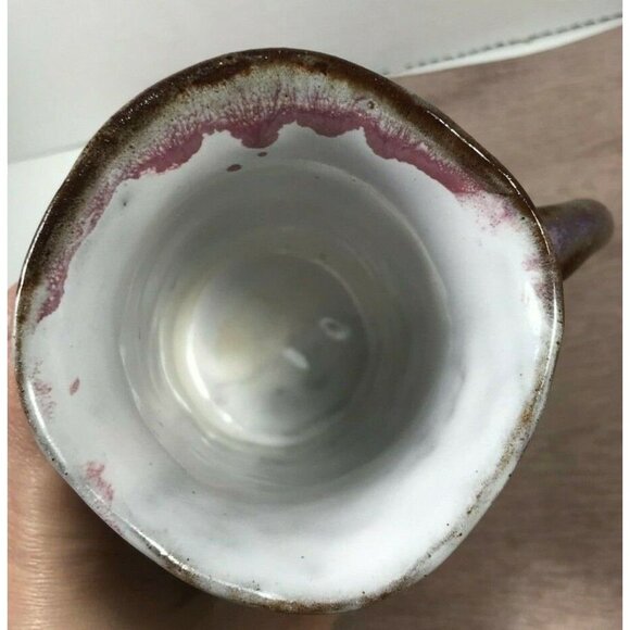 Funny Face Mug Pottery Blue Eyed Buck Tooth Whimsical Signed Crosby Nova Scotia - Picture 6 of 7